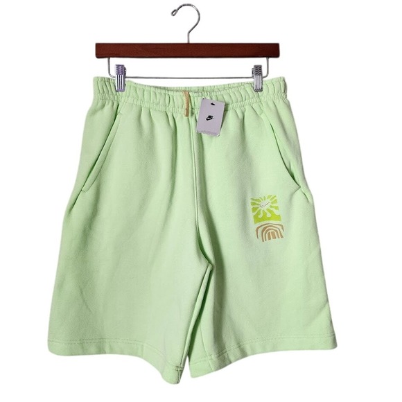 Nike Other - NIKE Club Fleece Shorts Lime Green Streetwear Athleisure NWT Mens M
